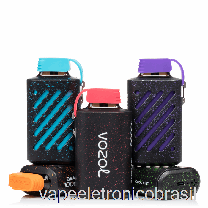 Vape Recarregável Vozol Gear 10000 Descartável Azul Razz Ice